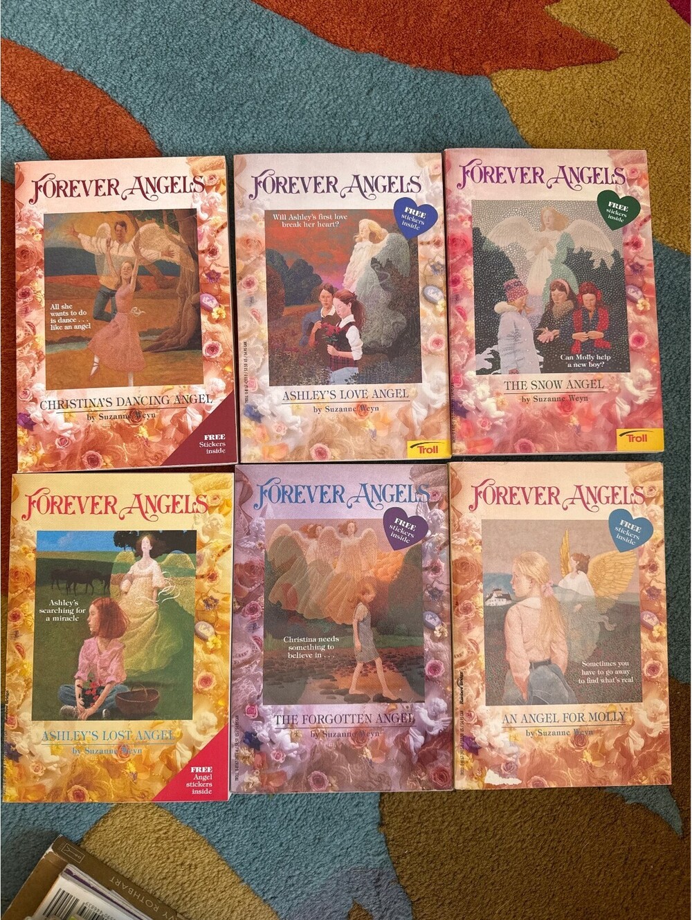Forever Angels Lot 6 Suzanne Weyn Vintage 90s Troll Paperback Books Girls Series